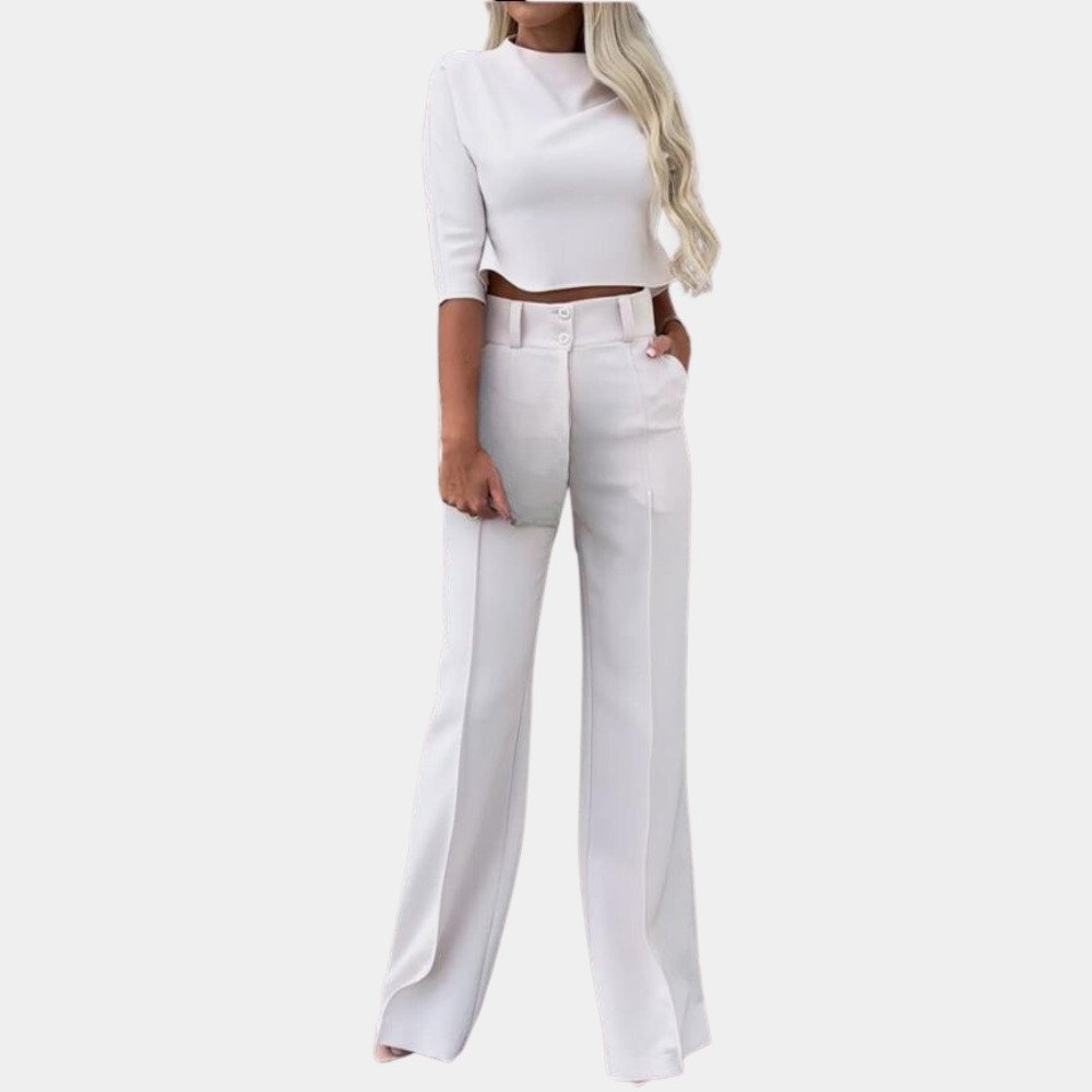 Neriah - Elegant two-piece women's tweed set in fashionable style