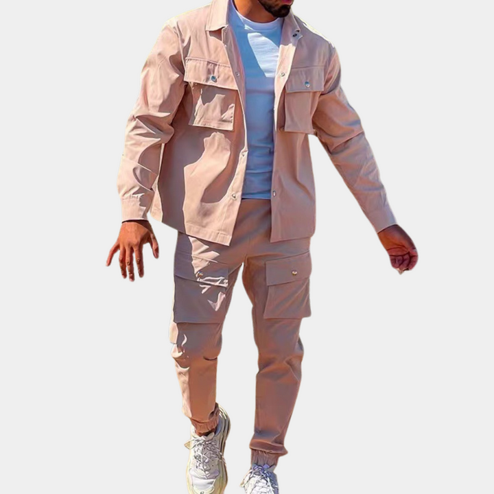 Pasquale - Elegant men's cargo suit set