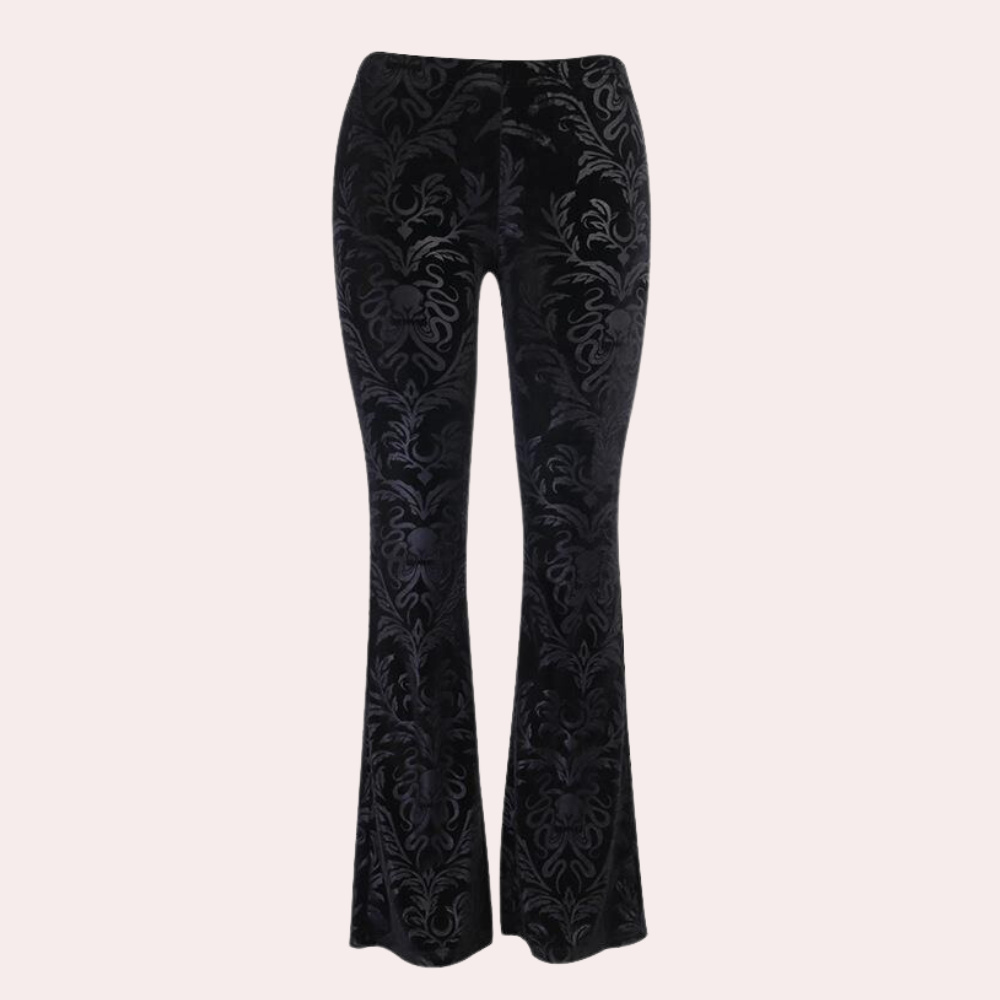 Edna - Elegant and fashionably tailored women's trousers with a fitted and flared cut.
