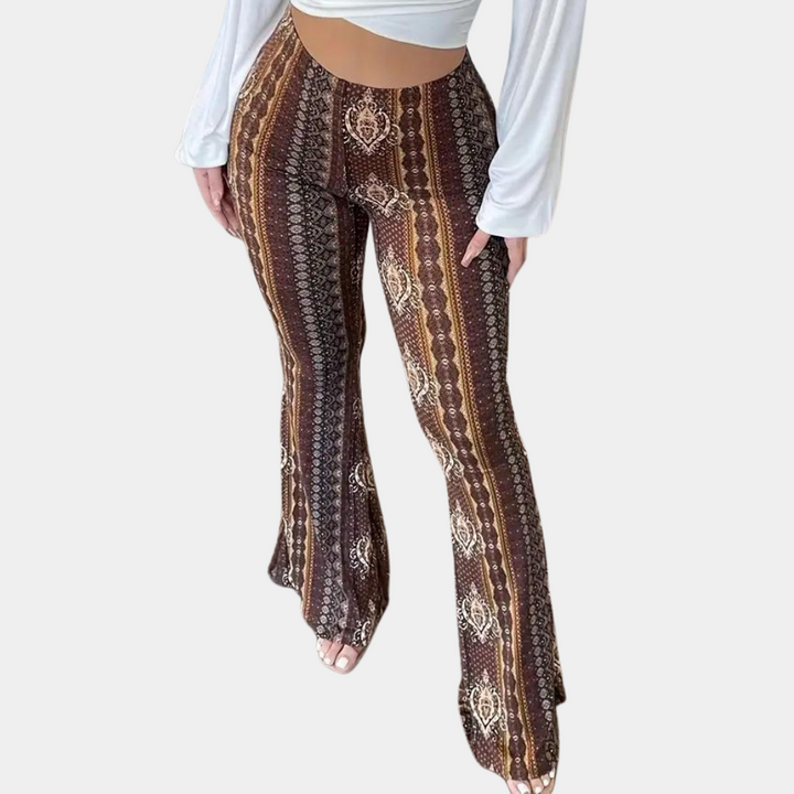 Elvera - Stylish boho flared trousers for women that add a uniquely chic touch