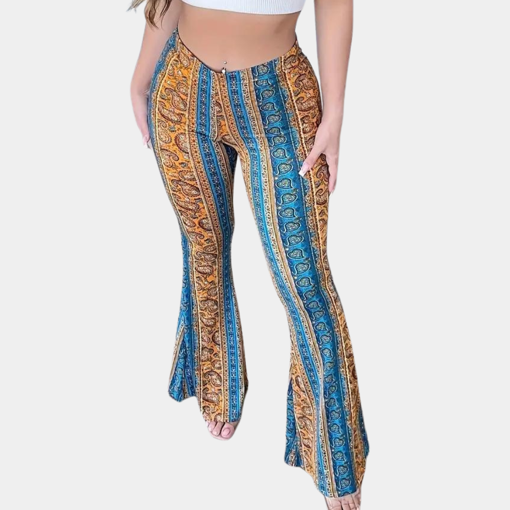 Elvera - Stylish boho flared trousers for women that add a uniquely chic touch