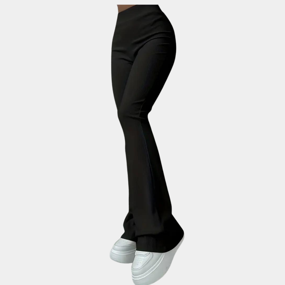 Franca - Elegant wide-legged pinstripe trousers for women