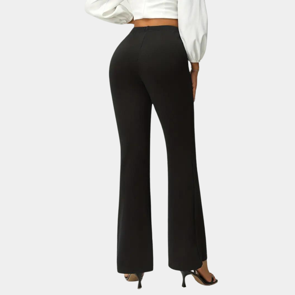 Margot - Elegant stretch trousers with flared legs for women