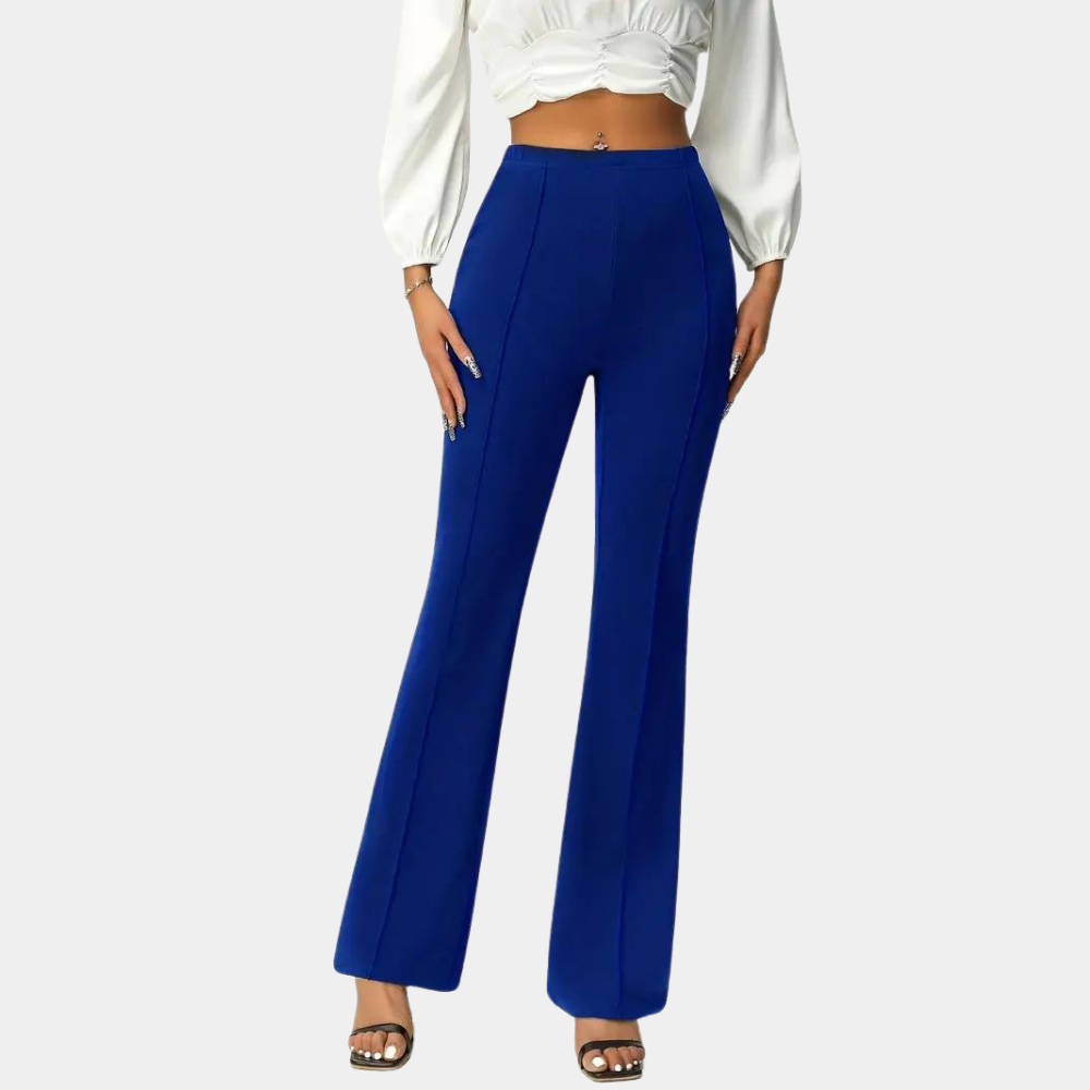 Margot - Elegant stretch trousers with flared legs for women