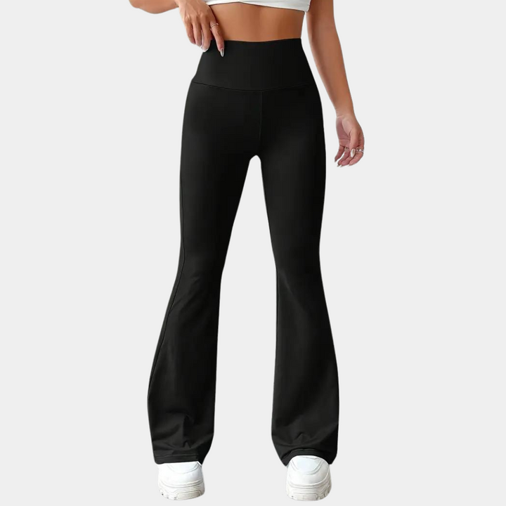 Adeline - Stylish women's trousers with a fashionable flared cut in ultra-elastic fabric.