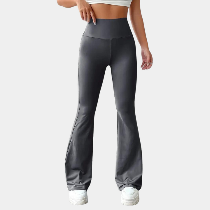 Adeline - Stylish women's trousers with a fashionable flared cut in ultra-elastic fabric.