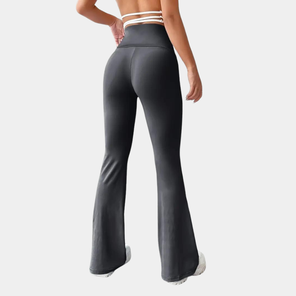 Adeline - Stylish women's trousers with a fashionable flared cut in ultra-elastic fabric.