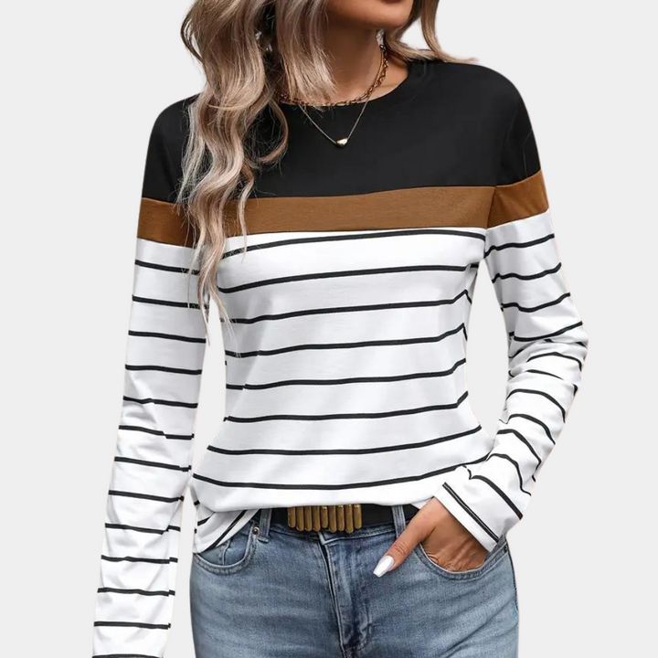 Elegant women's Solveiga striped blouse - Perfect for every day!