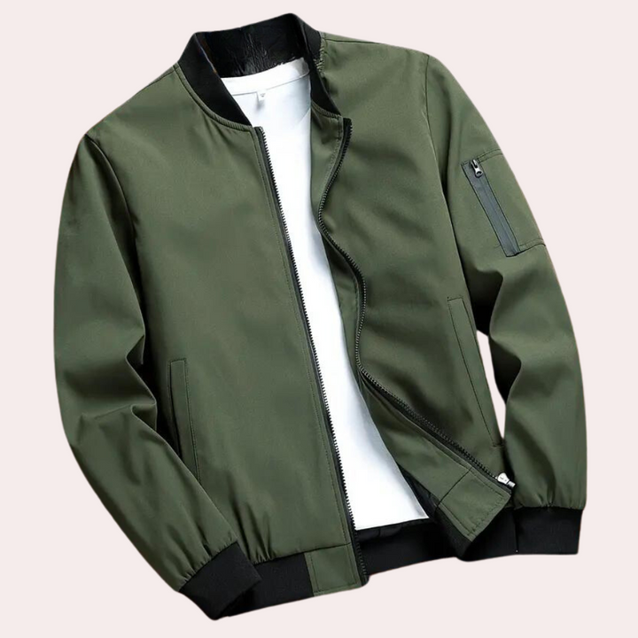 Stylish men's bomber jacket - Artiom, ideal for elegant styling