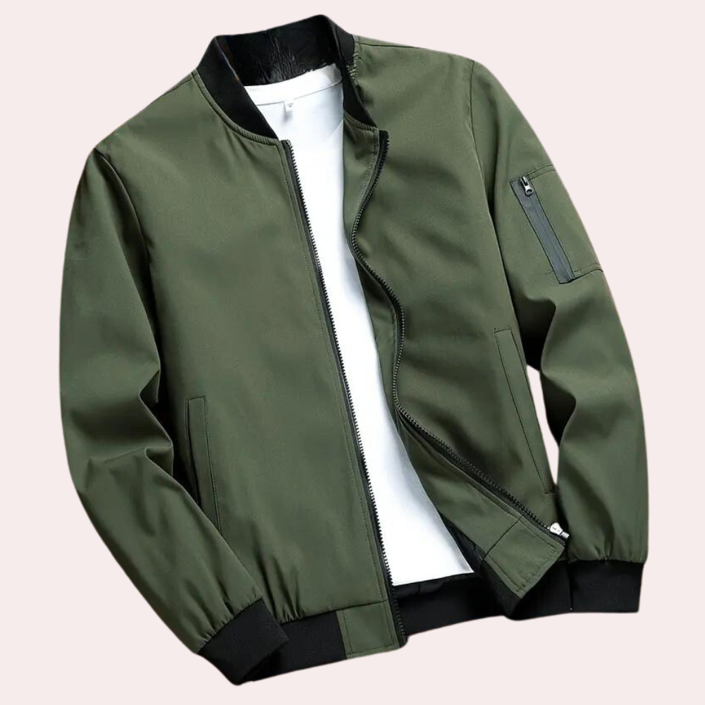 Stylish men's bomber jacket - Artiom, ideal for elegant styling