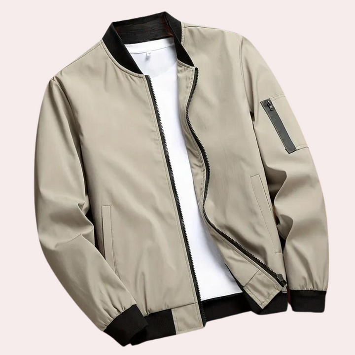 Stylish men's bomber jacket - Artiom, ideal for elegant styling