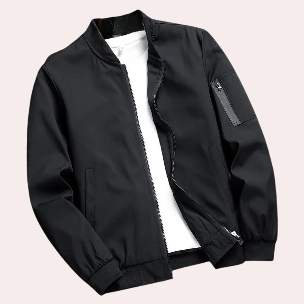 Stylish men's bomber jacket - Artiom, ideal for elegant styling