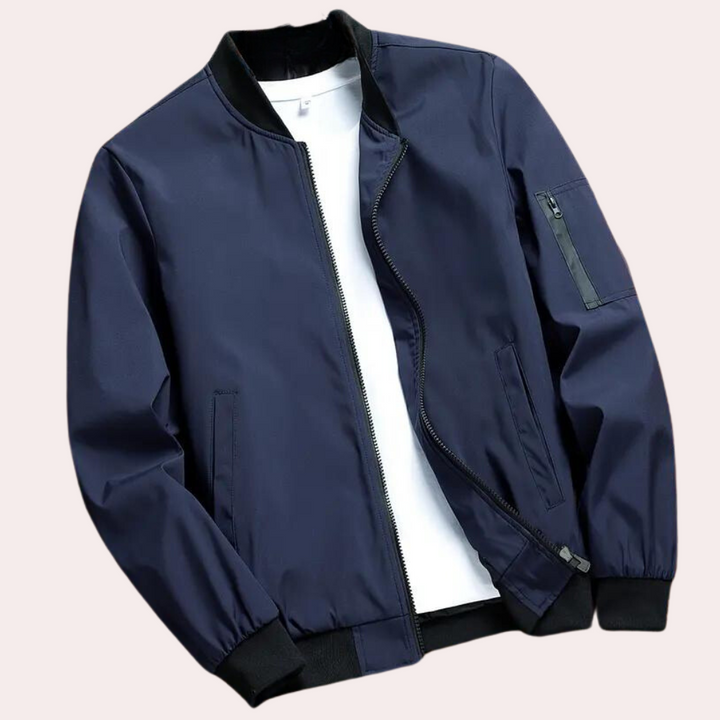 Stylish men's bomber jacket - Artiom, ideal for elegant styling