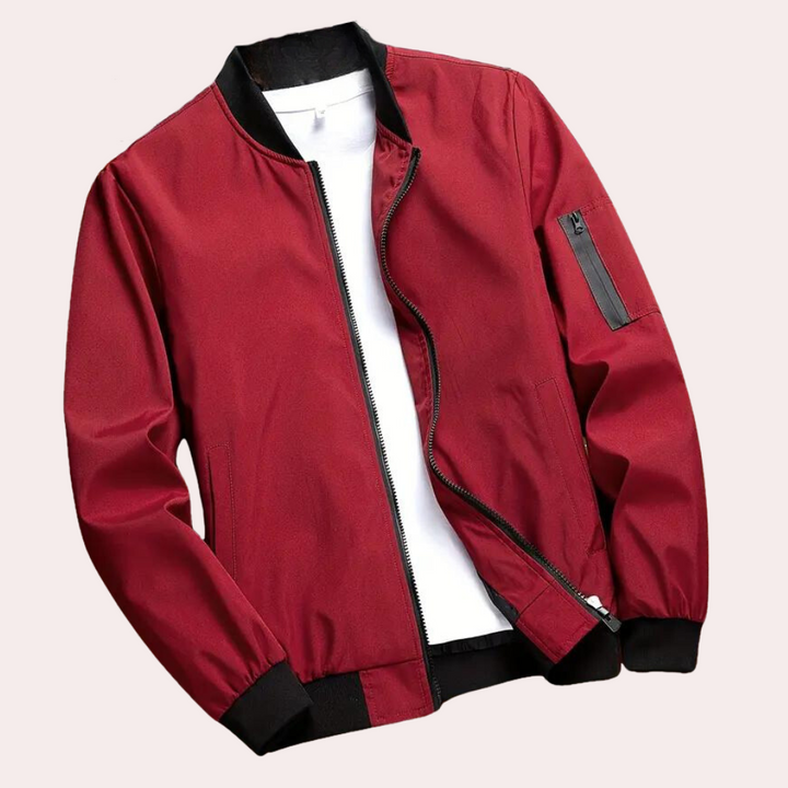 Stylish men's bomber jacket - Artiom, ideal for elegant styling