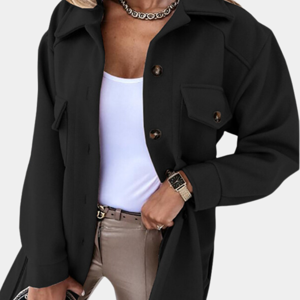Noami - A stylish long coat with timeless elegance for every woman