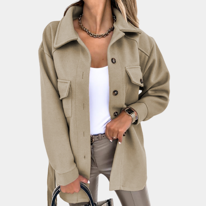 Noami - A stylish long coat with timeless elegance for every woman