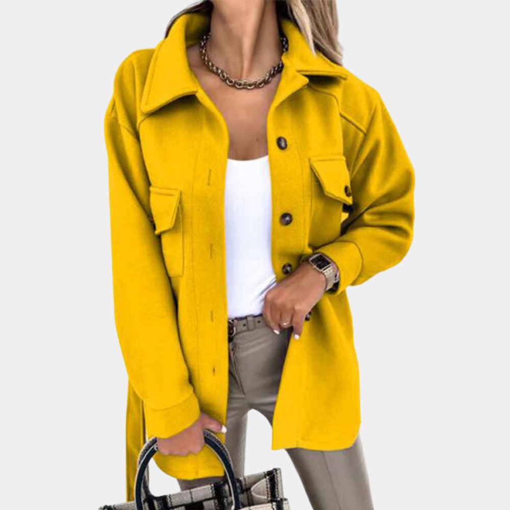 Noami - A stylish long coat with timeless elegance for every woman