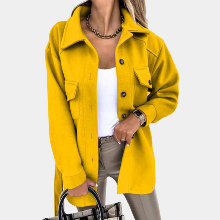 Noami - A stylish long coat with timeless elegance for every woman