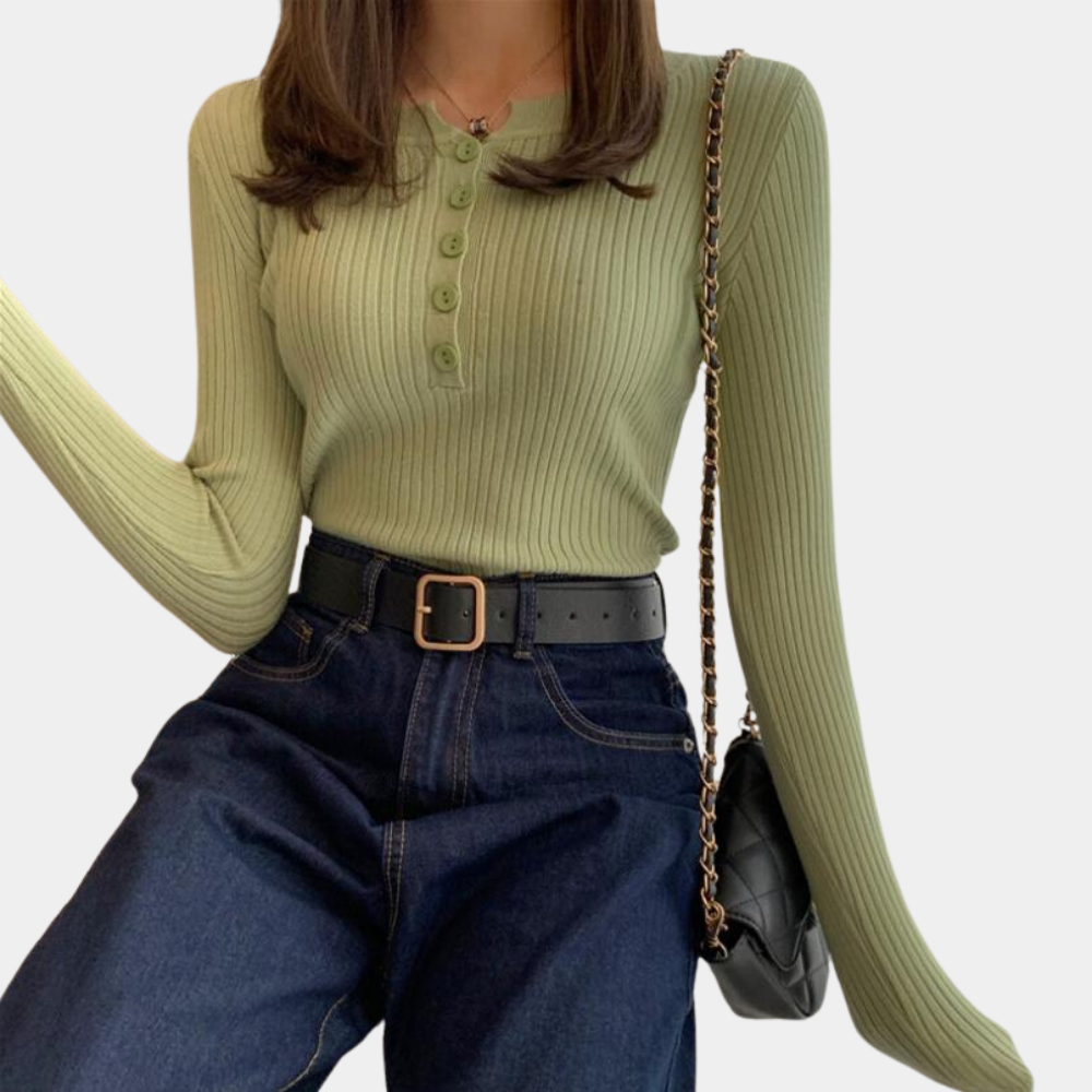Aija - Stylish and comfortable women's jumper with elasticated cuffs