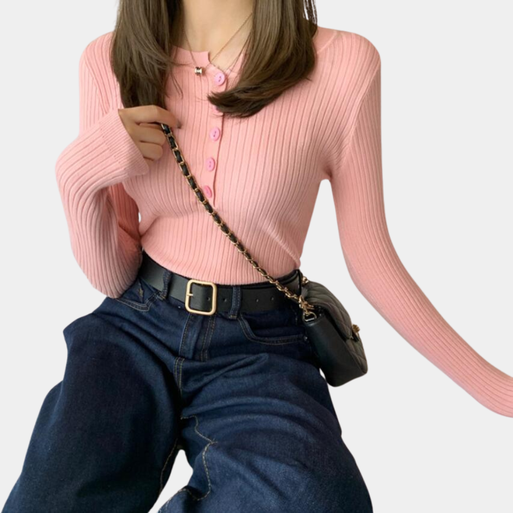 Aija - Stylish and comfortable women's jumper with elasticated cuffs