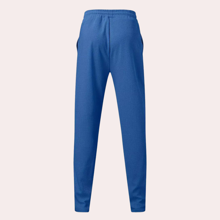 Fashionable men's joggers with adjustable waistband and practical drawstring