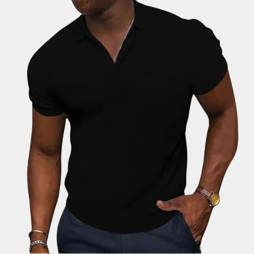 A stylish men's short-sleeved polo shirt - the perfect choice for everyday wear!