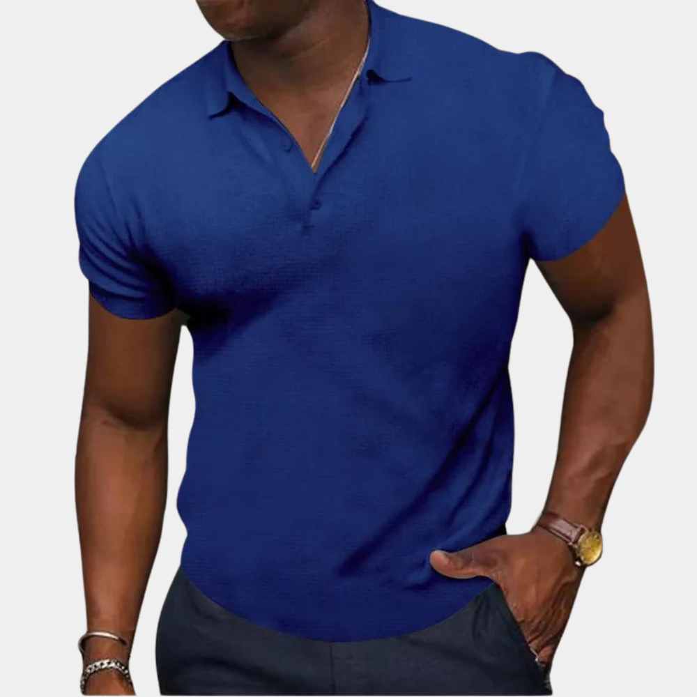 A stylish men's short-sleeved polo shirt - the perfect choice for everyday wear!