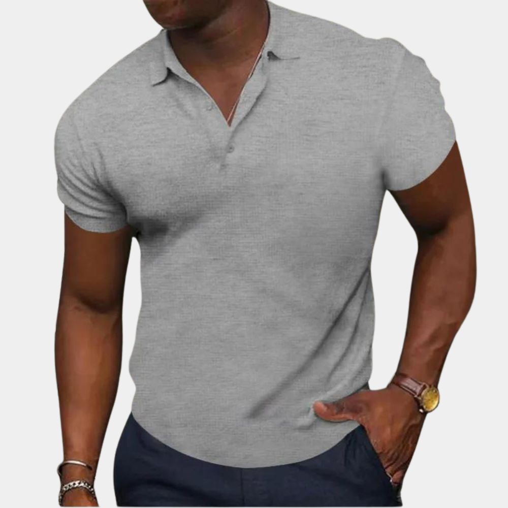 A stylish men's short-sleeved polo shirt - the perfect choice for everyday wear!