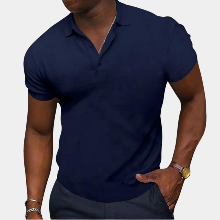 A stylish men's short-sleeved polo shirt - the perfect choice for everyday wear!