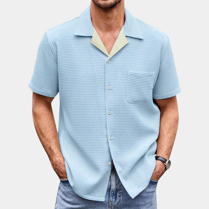 A stylish men's summer shirt, perfect for refreshing days!