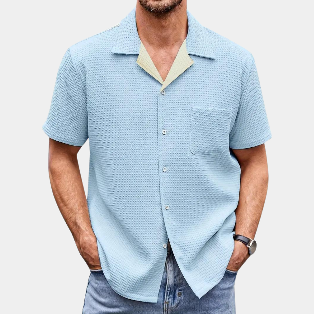 A stylish men's summer shirt, perfect for refreshing days!