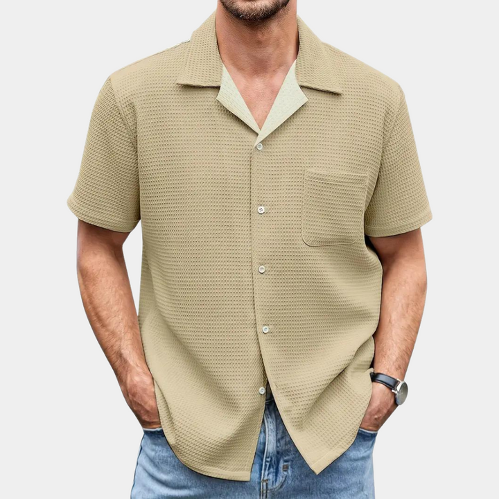 A stylish men's summer shirt, perfect for refreshing days!