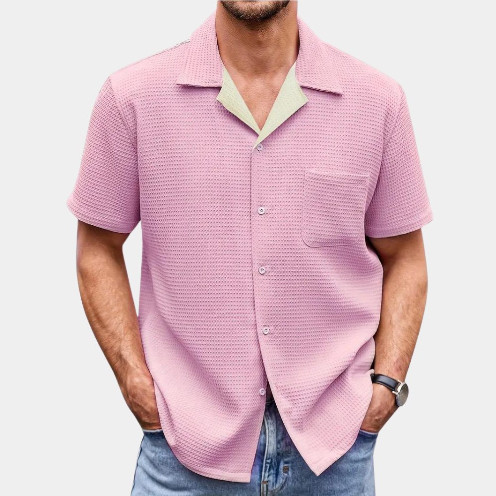 A stylish men's summer shirt, perfect for refreshing days!