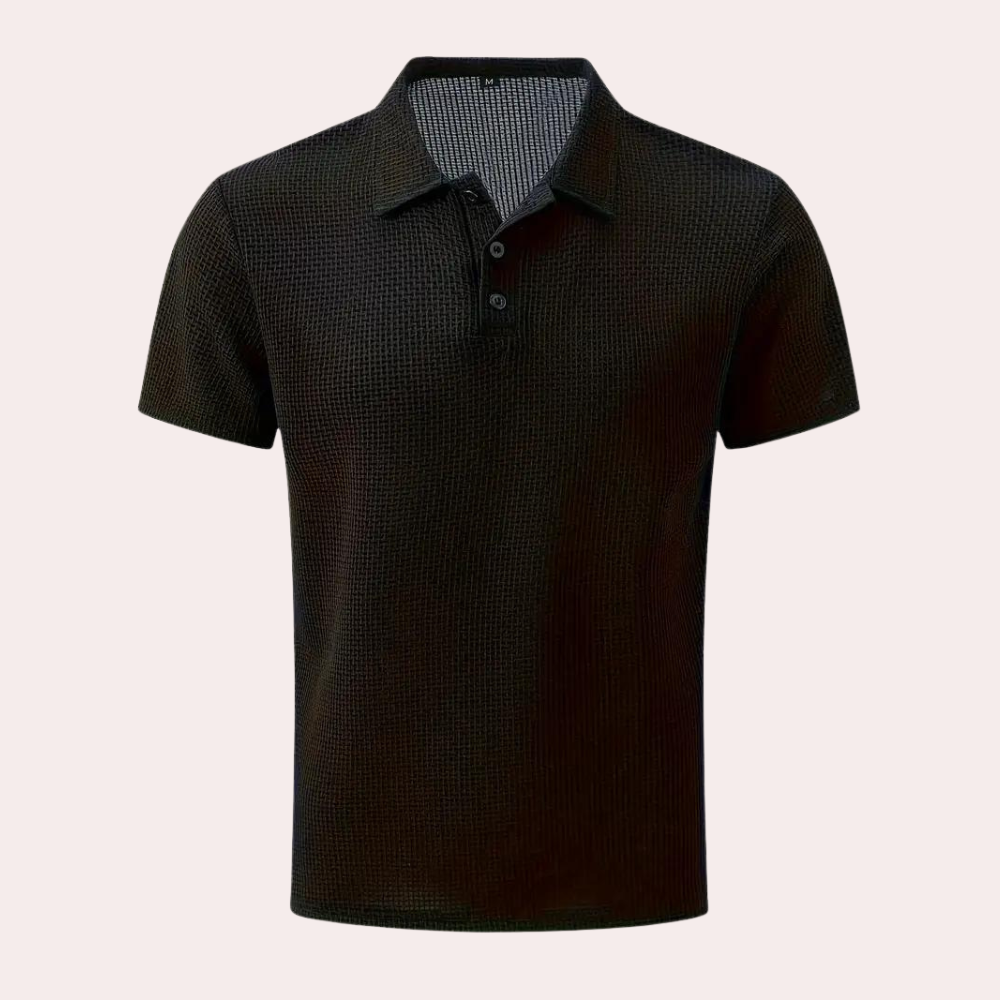 Super breathable men's polo shirt for unparalleled comfort