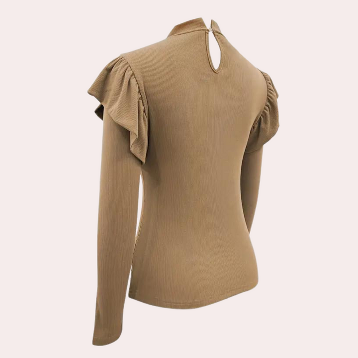 Stylish, long-sleeved women's shirt in an elegant design