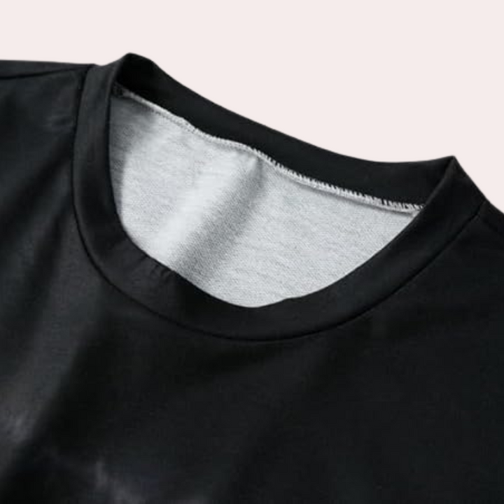 Elegant feminine blouse with charming cat motif