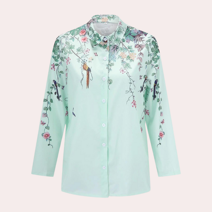 Stylish floral patterned blouse for ladies
