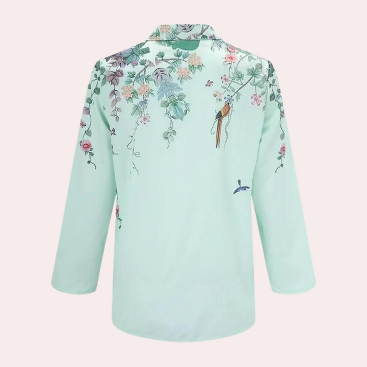 Stylish floral patterned blouse for ladies
