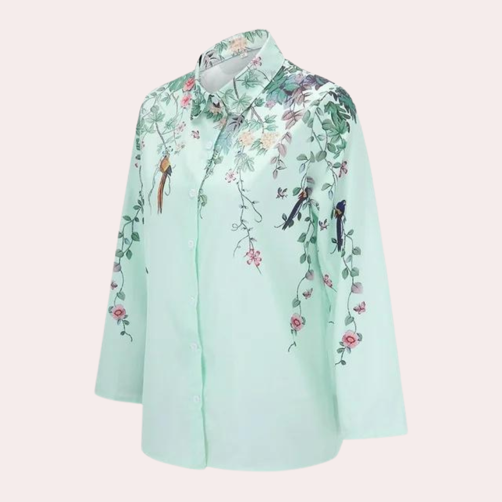 Stylish floral patterned blouse for ladies