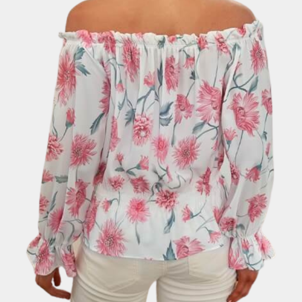 Elegant and stylish floral pattern blouse for women