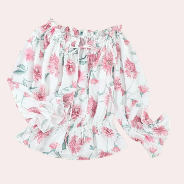 Elegant and stylish floral pattern blouse for women