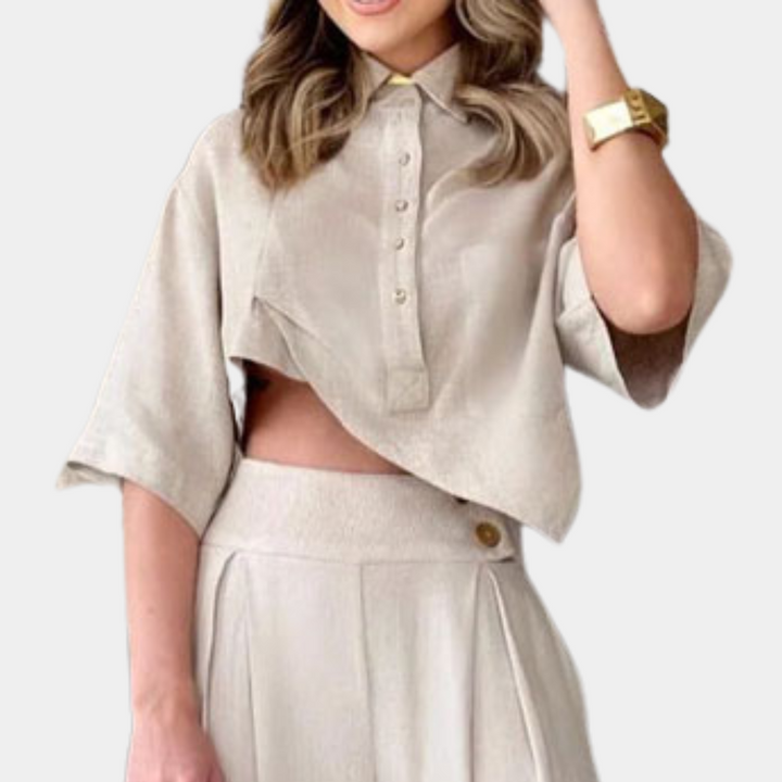 Stylish and subtle women's 2-in-1 casual set