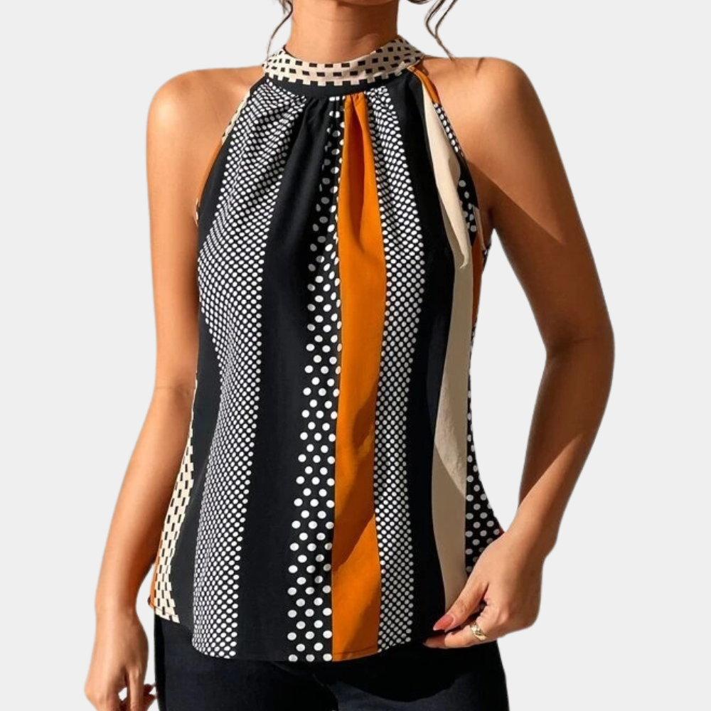 Stylish women's sleeveless top - the perfect choice for an elegant look