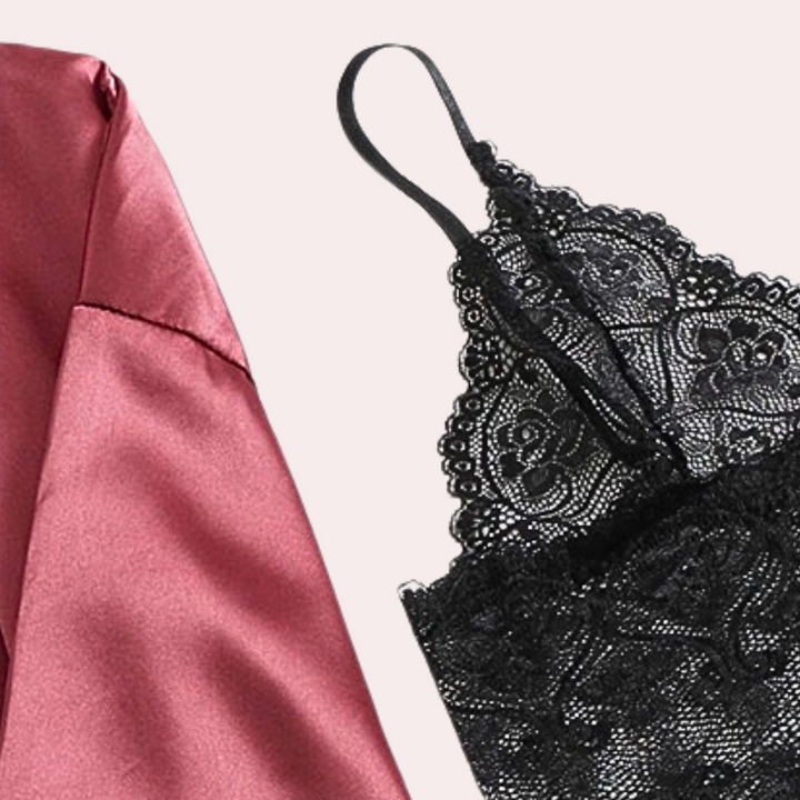 Phenomenal 4-piece nightwear set for women - created for elegance and sleeping comfort.