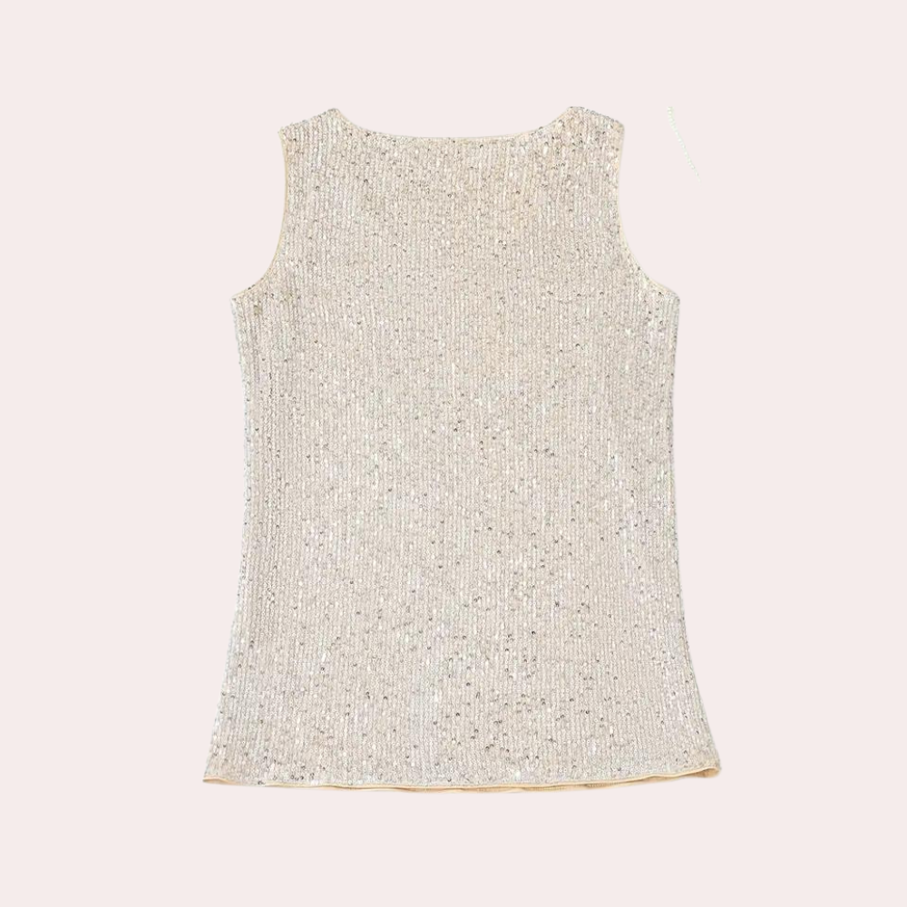 Stylish women's tunic with elegant glitter accents