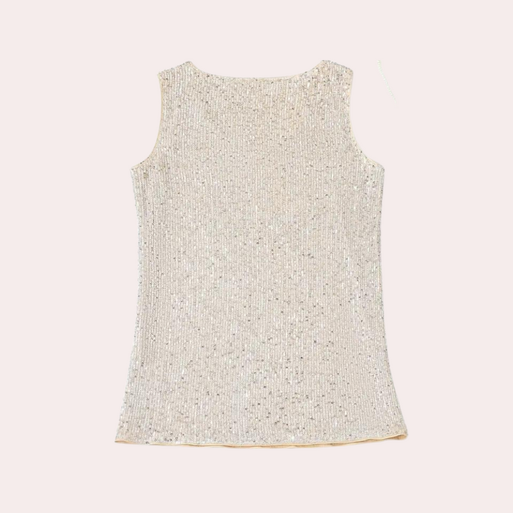 Stylish women's tunic with elegant glitter accents