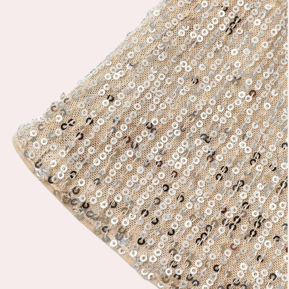 Stylish women's tunic with elegant glitter accents