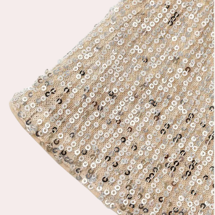 Stylish women's tunic with elegant glitter accents