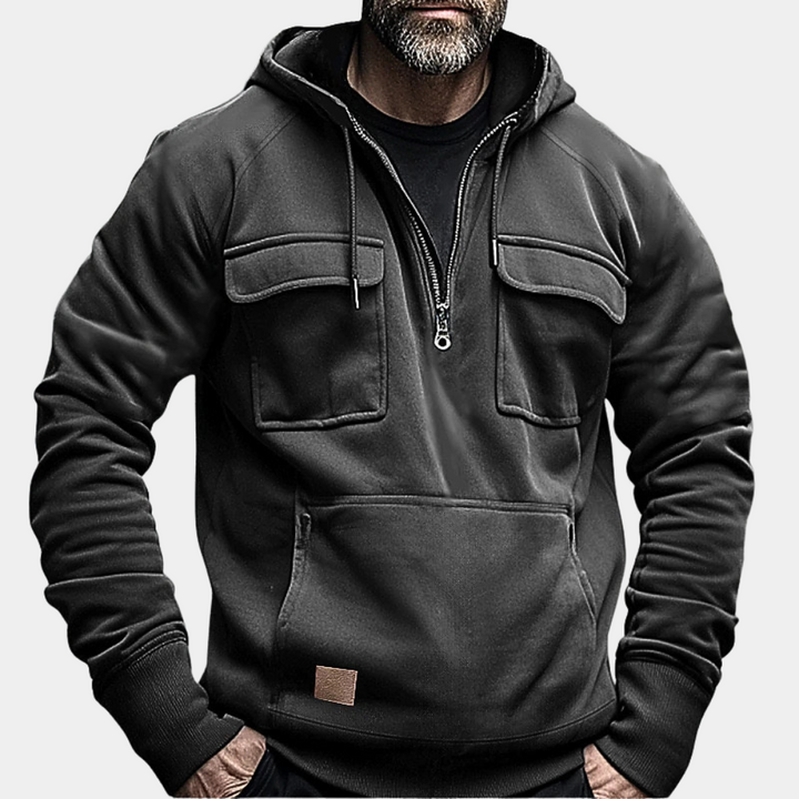Stylish winter men's hoodie for chilly days