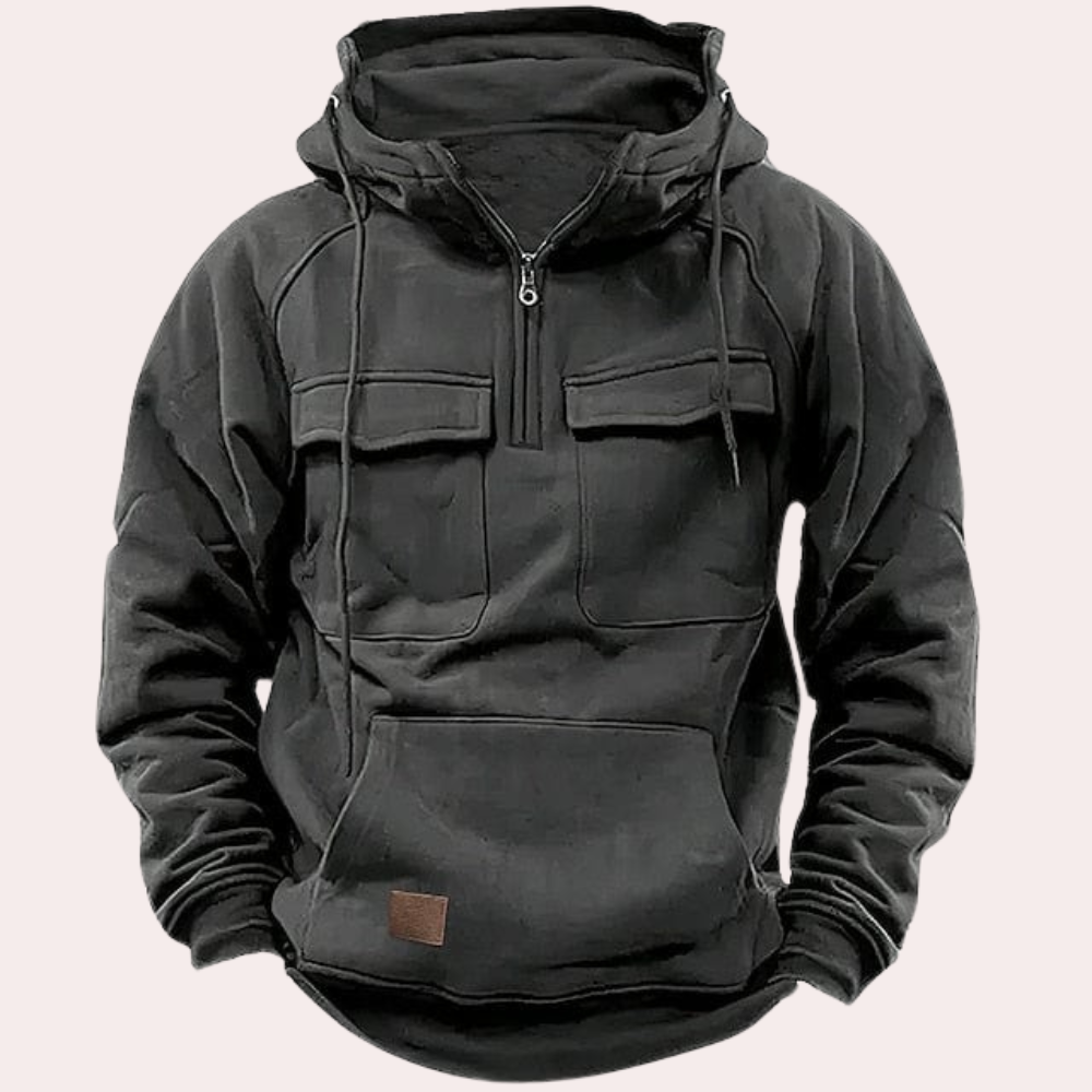Stylish winter men's hoodie for chilly days